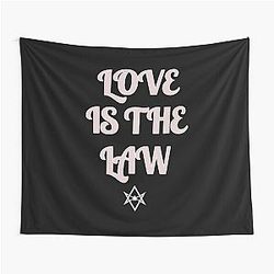 Love is the Law Thelema Hexagram Tapestry