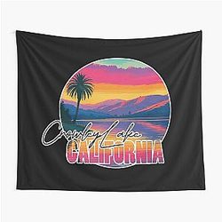 Crowley Lake, Mono County, California, Lake Sunset Tapestry