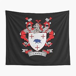 Crowley Coat of Arms Family Crest Tapestry