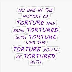 Supernatural - Crowley and Torture Sticker