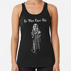 Aleister Crowley: Do What You Will Racerback Tank Top