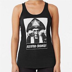 Of Aleister Crowley - Do what you wilt - The Great Beast V3 Racerback Tank Top
