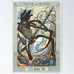 Thoth Tarot  The Death Aleister Crowley Poster