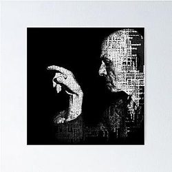 Aleister Crowley Typographic Poster