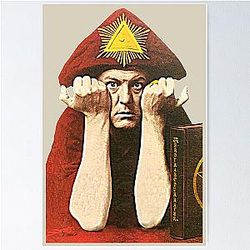 Aleister Crowley Occult Paganism Fan Art Poster
