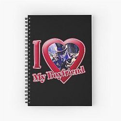 I Love My Boyfriend Crowley Spiral Notebook