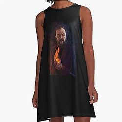 Mark Sheppard as Crowley Supernatural A-Line Dress