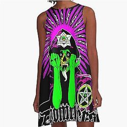 Doomriders - Aleister Crowley A-Line Dress