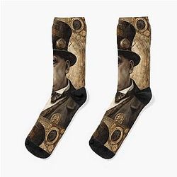 Steampunk Aleister Crowley Socks