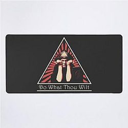 Aleister Crowley Do What Thou Wilt Desk Mat