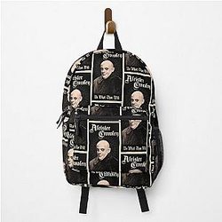 Uncle Aleister Crowley Occult Thelema Backpack