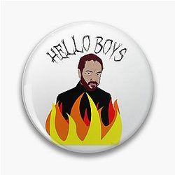 Hello Boys Crowley Pin