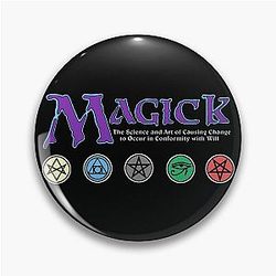 Magick, Aleister Crowley Style Pin