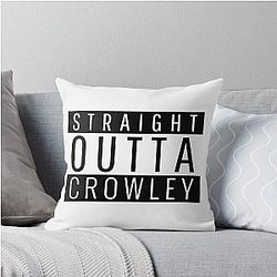 Straight Outta Crowley Texas Throw Pillow