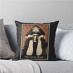 Aleister Crowley The Great Beast Throw Pillow