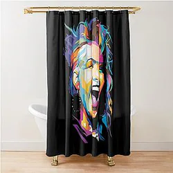 Art Cyndi Lauper Shower Curtain