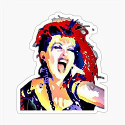 80s Cyndi Lauper Pop Art Sticker