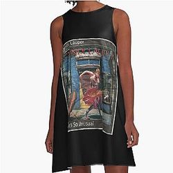 Art - Cyndi Lauper A Line Dress