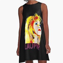 Art - Cyndi Lauper A Line Dress