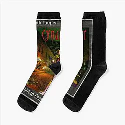 Art meets Cyndi Lauper Socks