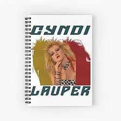Art Cyndi Lauper Spiral Notebook