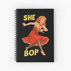 Art Cyndi Lauper Spiral Notebook