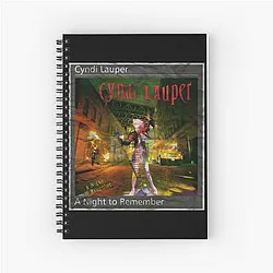 Art by Cyndi Lauper Spiral Notebook
