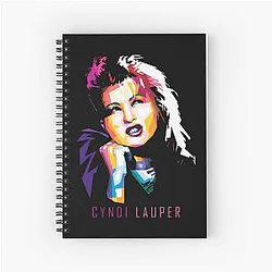 Art Cyndi Lauper Spiral Notebook