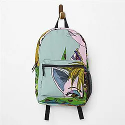 A pink cat Inspired by Cyndi Lauper Backpack