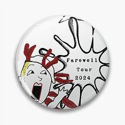She Bop Cartoon - Cyndi Lauper Farewell Tour Pin