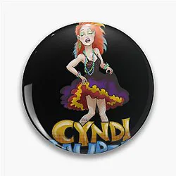 Art Cyndi Lauper Pin