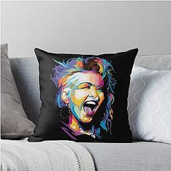 Art by Cyndi Lauper Throw Pillow