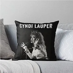 Art Cyndi Lauper Throw Pillow