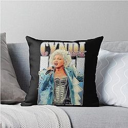 Art Cyndi Lauper Throw Pillow