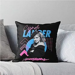 Art Cyndi Lauper Throw Pillow