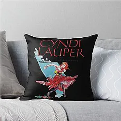 Art Cyndi Lauper Throw Pillow