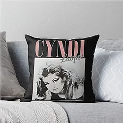 Art Cyndi Lauper Throw Pillow