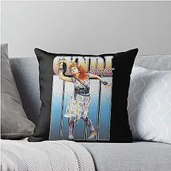 Art Cyndi Lauper Throw Pillow