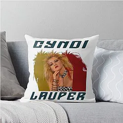 Art Cyndi Lauper Throw Pillow