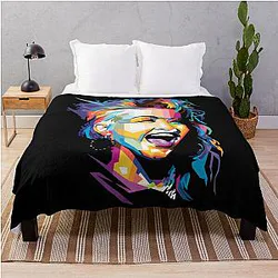 Art Cyndi Lauper Throw Blanket