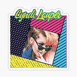 80s Cyndi Lauper Pop Art Sticker