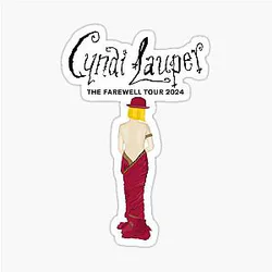 Cyndi Lauper Farewell Tour 2024 Sticker