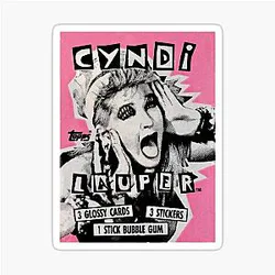 Cyndi Lauper Bubble Gum Pack by Topps Stickers