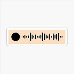 Here With Me by D4vd Spotify Scan Code Sticker