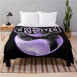 Vintage Grunge Style Throw Blanket