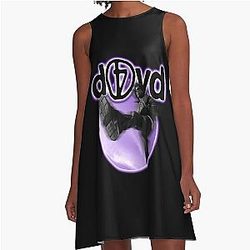 D4vd A-Line Vintage Grunge Style Dress