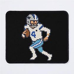 Dak Prescott Retro Quarterback Pixel T-Shirt Mouse Pad