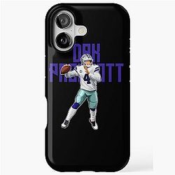 Dak Prescott Throws for Touchdown: Bold iPhone Tough Case