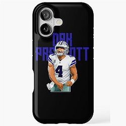 Dak Prescott Celebrates Touchdown, Bold iPhone Case