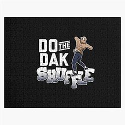 Dak Prescott Do Dak Shuffle T-Shirt Jigsaw Puzzle